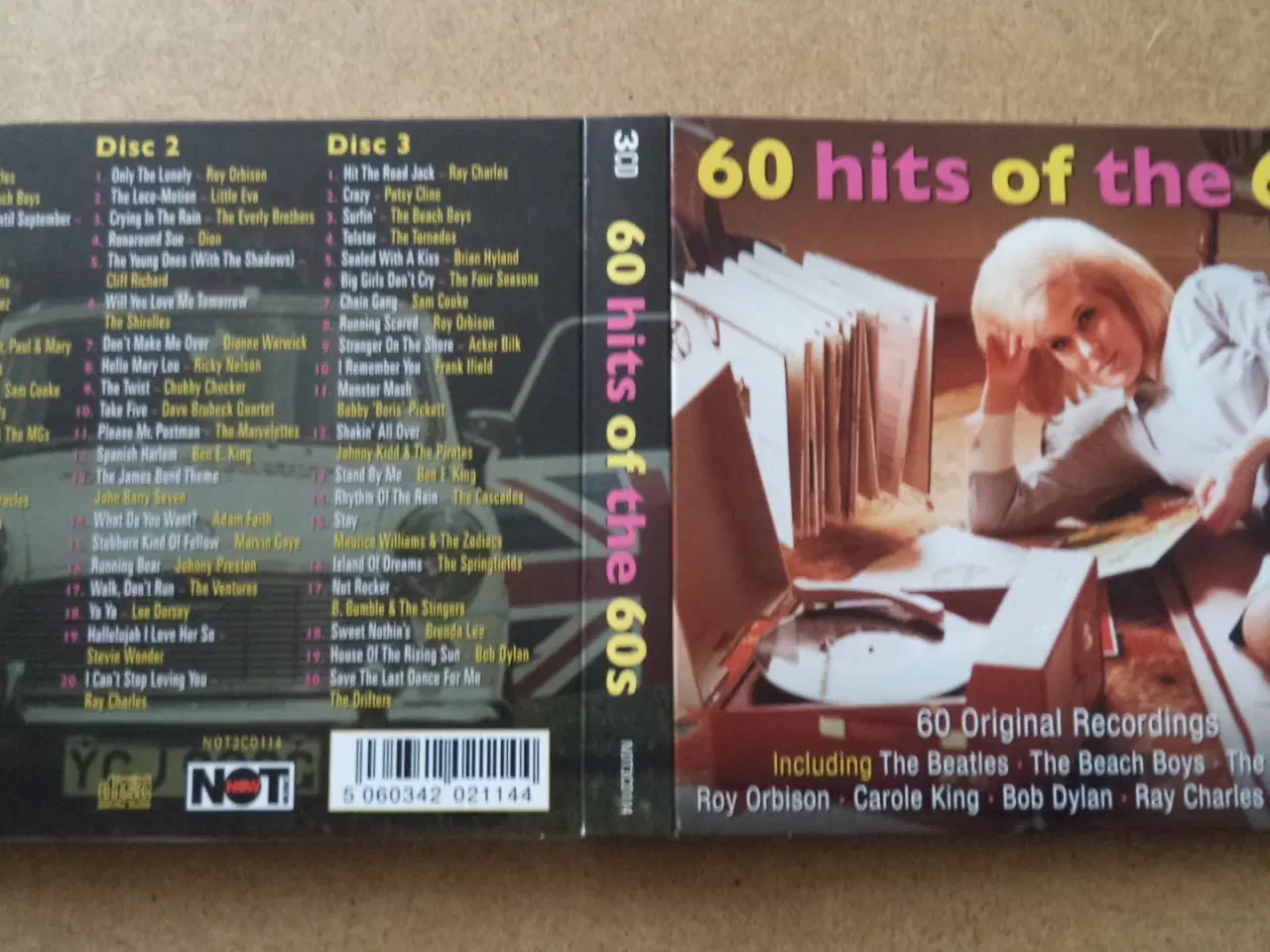 Billede 1 - Opsamling ** 60 Hits Of The 60's (3-CD-box)