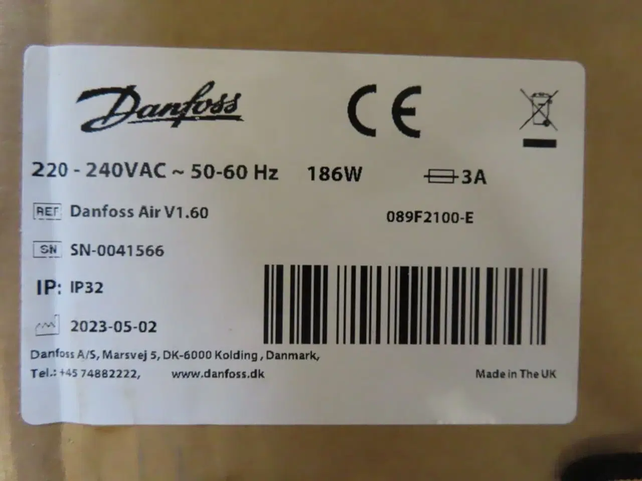 Billede 5 - 7 stk. Ventilationsanlæg - DANFOSS AIR V1.60