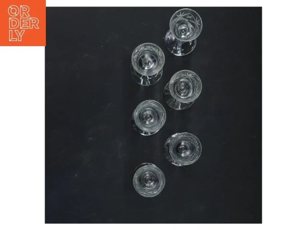 Billede 2 - Sæt med 6 glas (str. 10x4 cm)