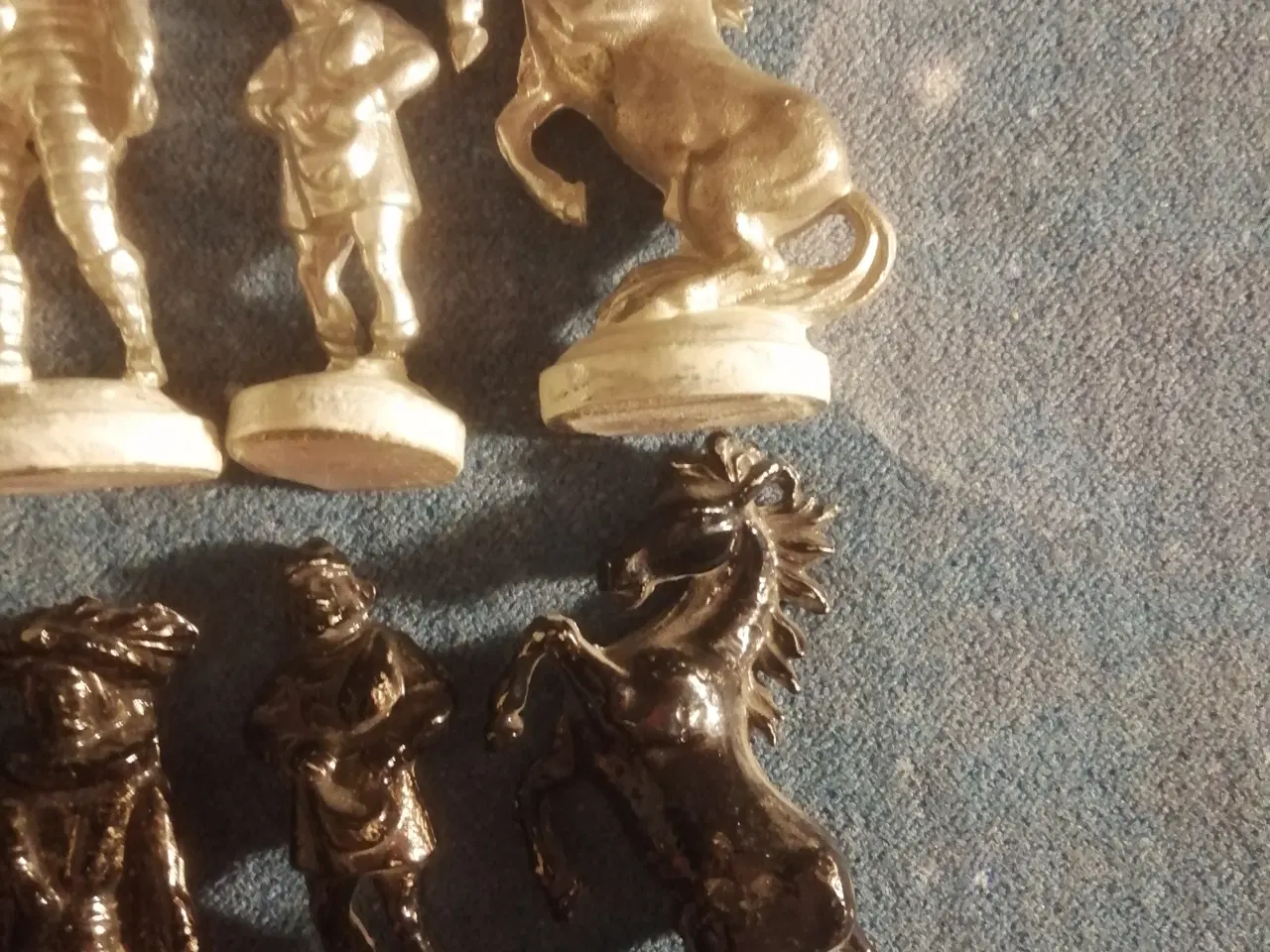 Billede 7 - Smukke Gamle Metal Skakbrikker