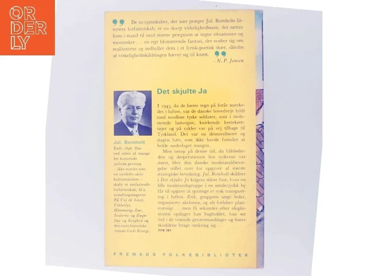 Billede 3 - Det skjulte Ja af Jul. Bomholt (Bog)