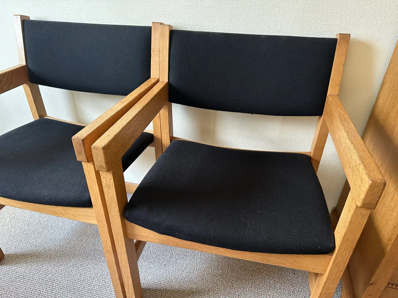 Billede 1 - Stole i egetræ 