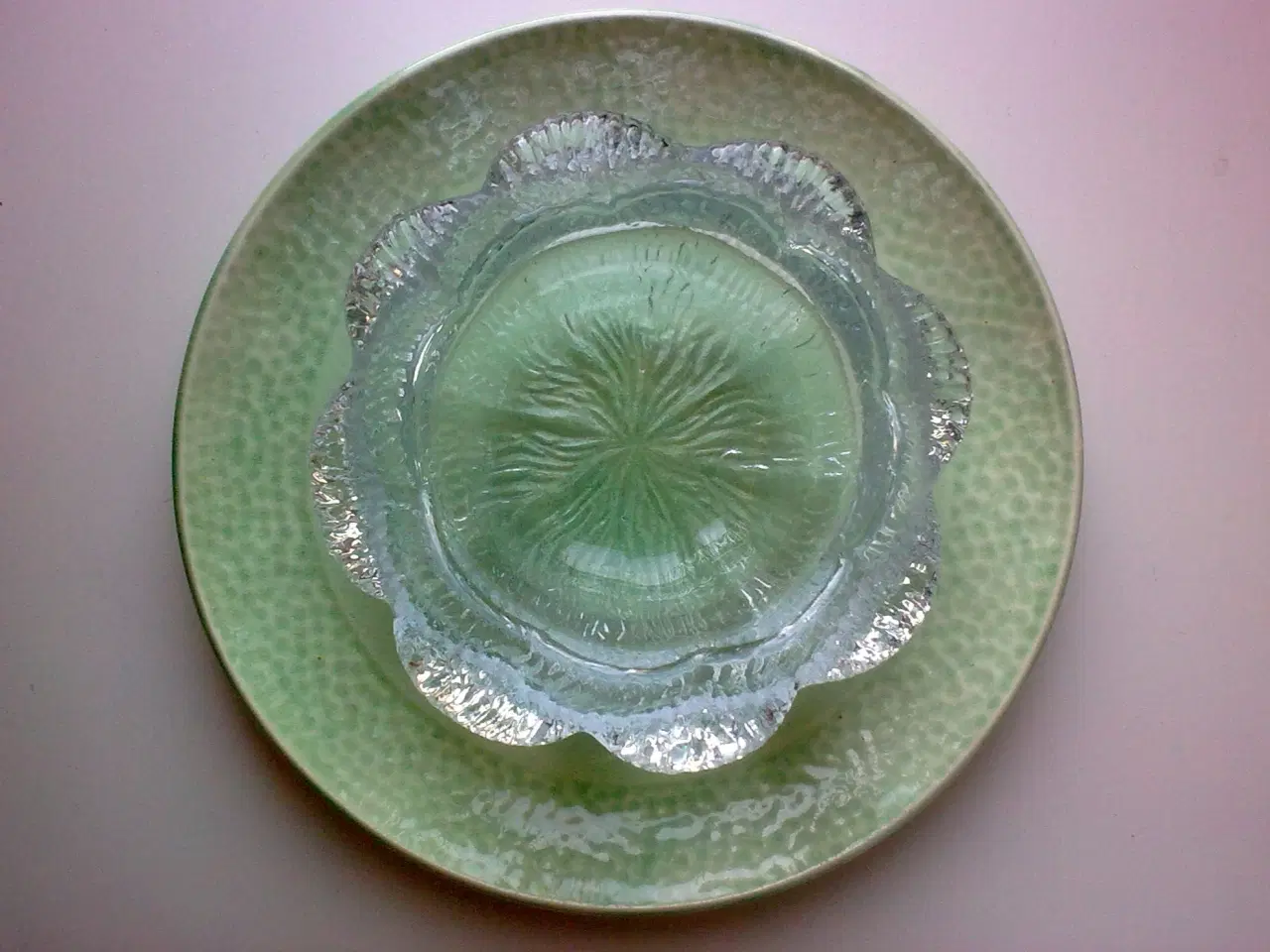 Billede 3 - Åkande SW Holmegaard glas KREA dessert asiet