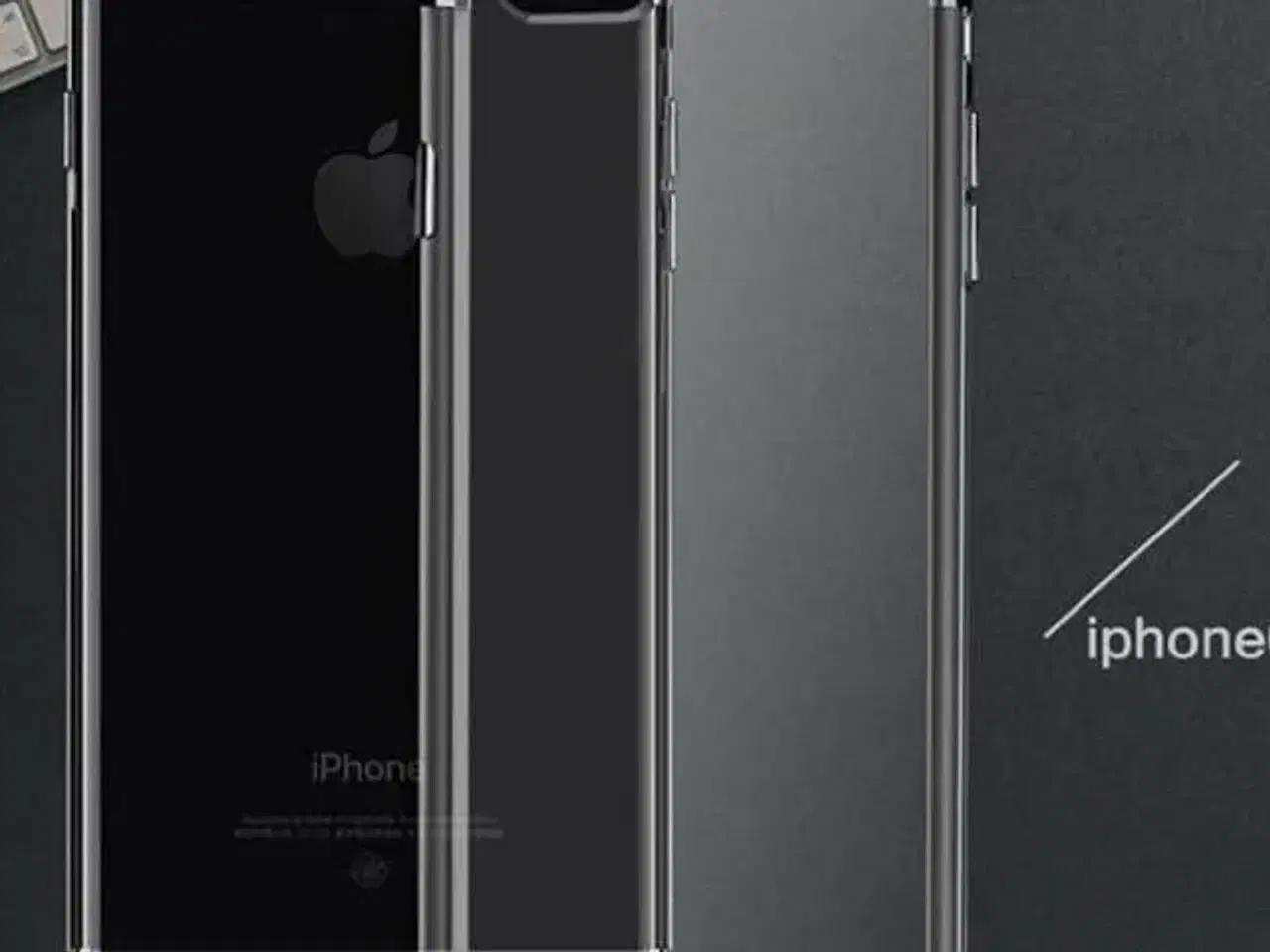 Billede 3 - Sort space silikone cover til iPhone 6 6s SE 7 8 X