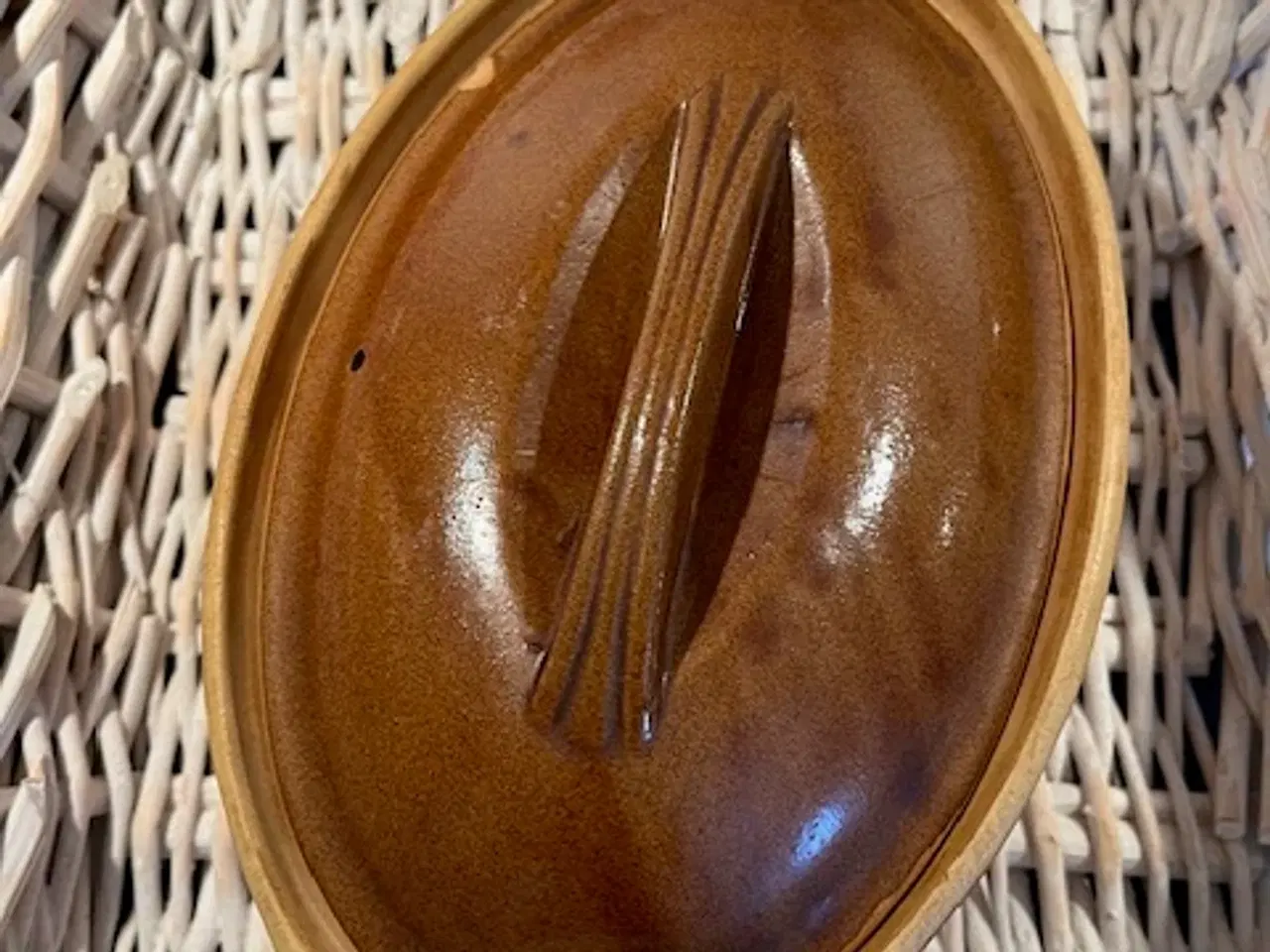 Billede 7 - 2 store franske stentøjs-terriner – La Bourguignon