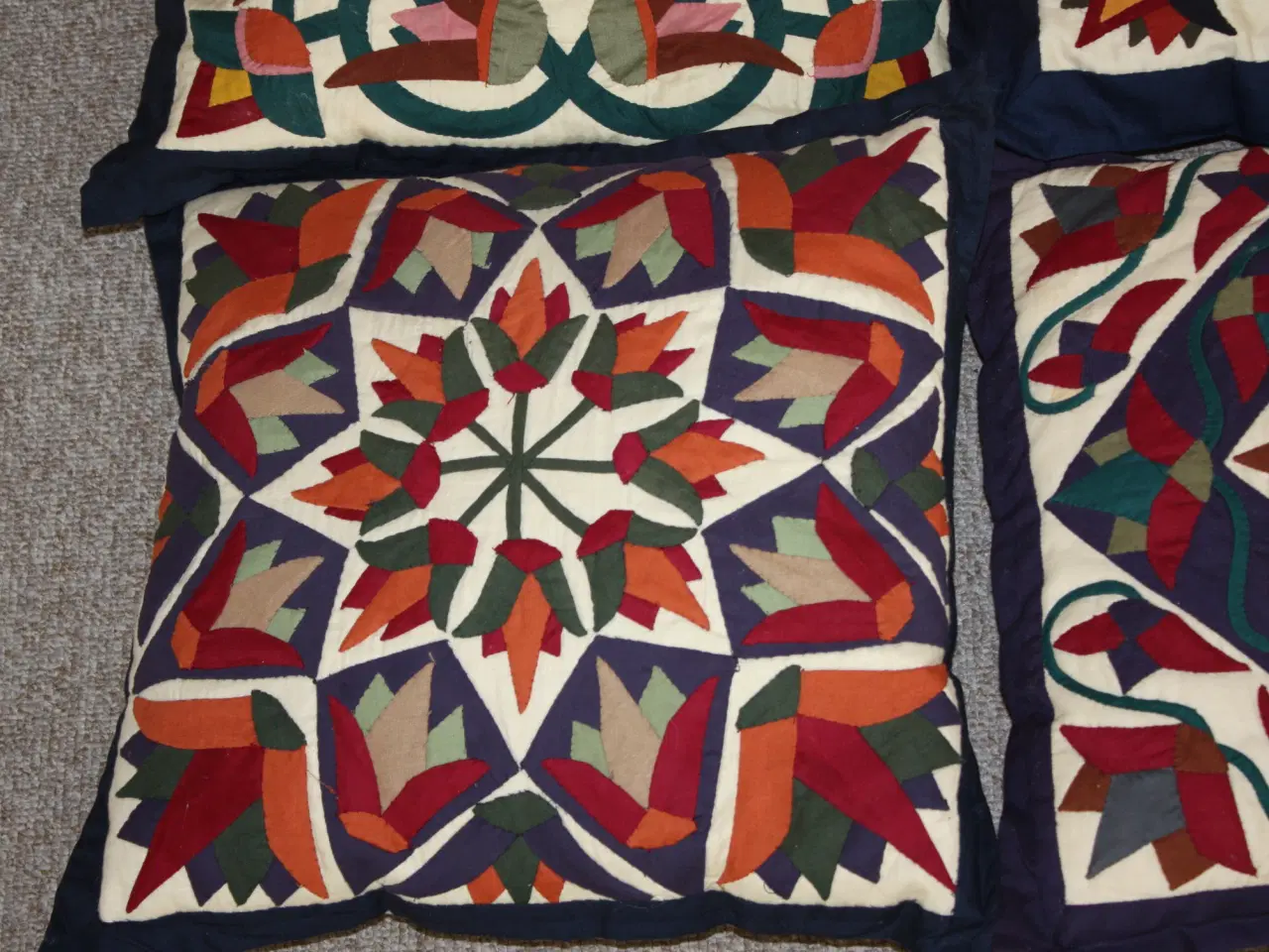 Billede 4 - Patchwork pudebetræk til pyntepude inkl. puder