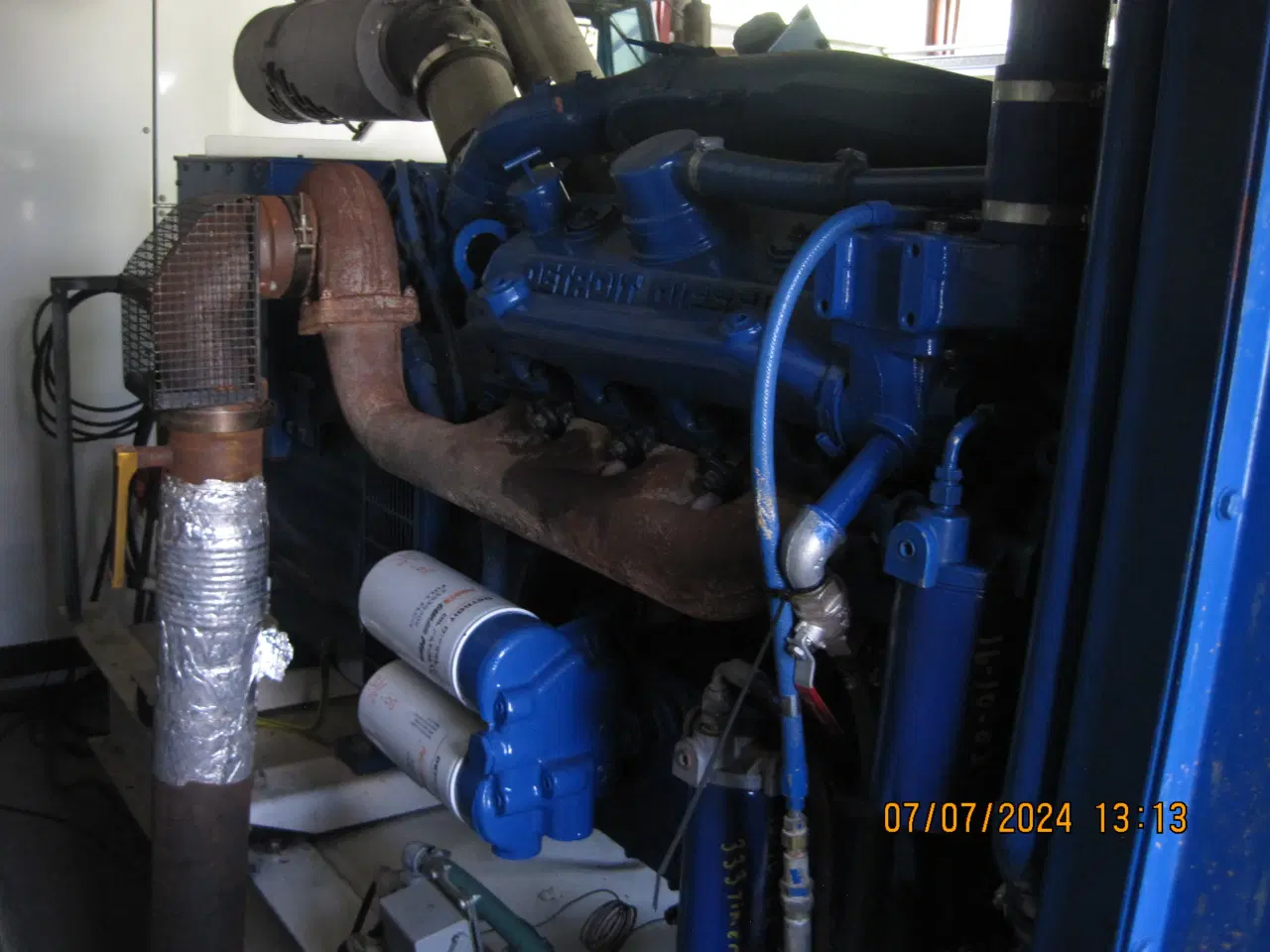 Billede 5 - Flot generator med detroit motor, kørt 380 timer.