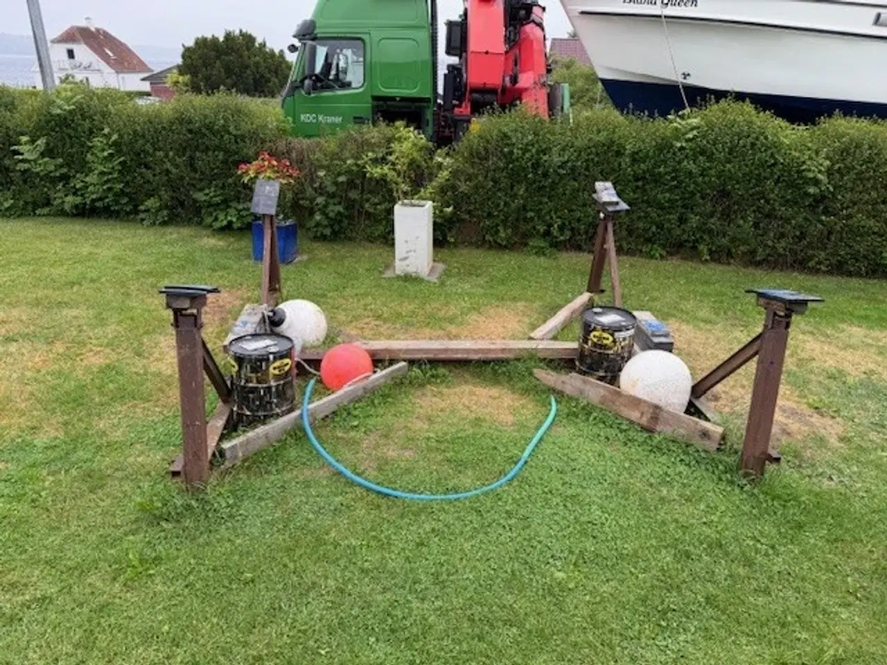 Billede 2 - Kraftigt bådstativ til stor motorbåd