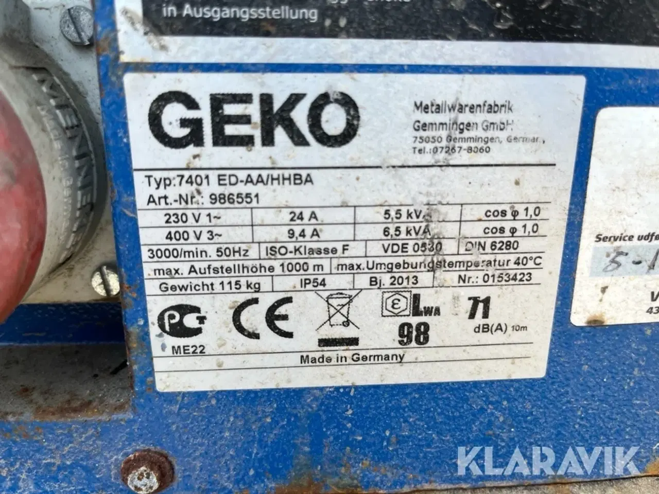 Billede 10 - Generator Geko 7401 2 styk.