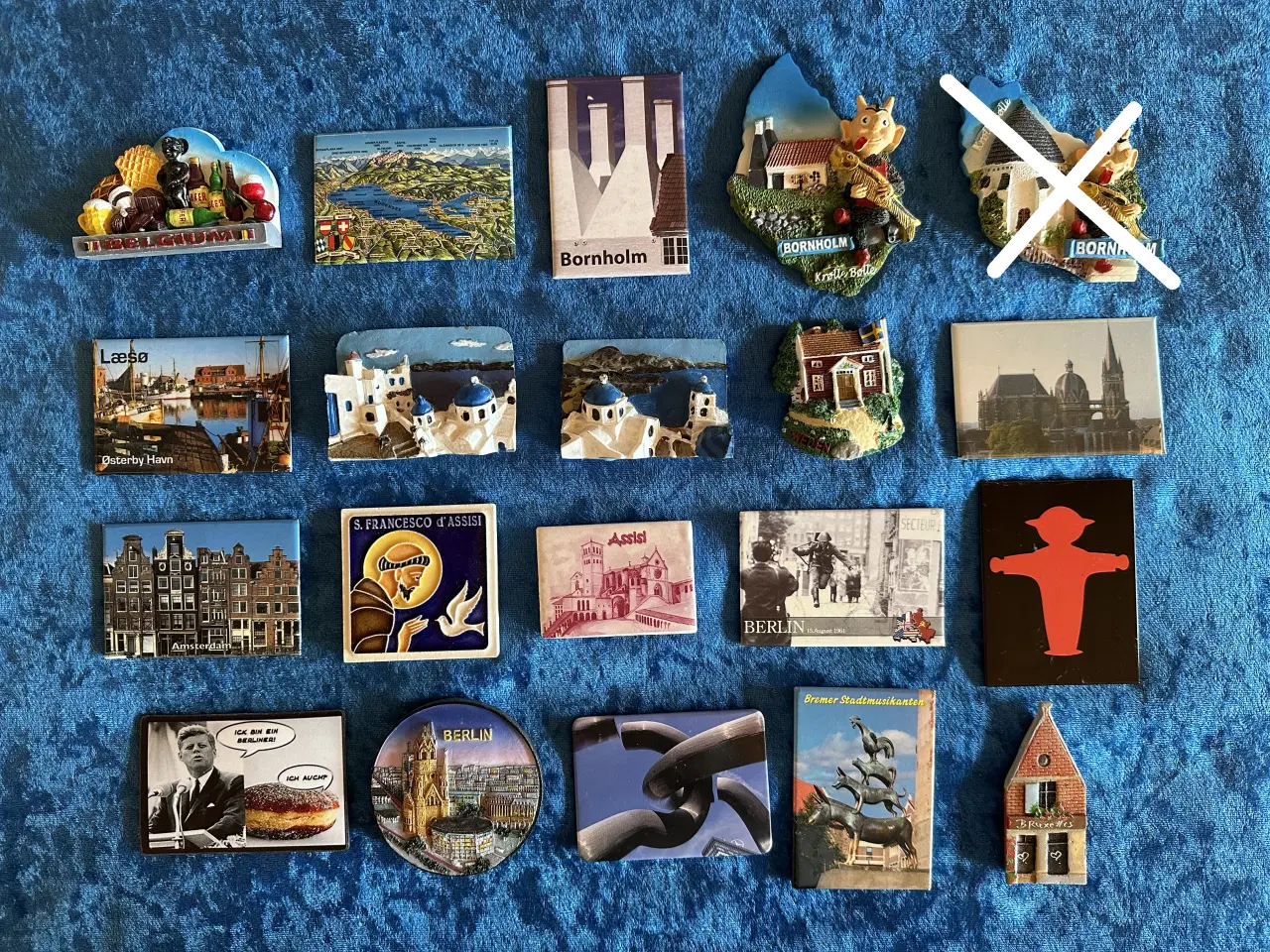 Billede 1 - 4 styk køleskabsmagneter sælges