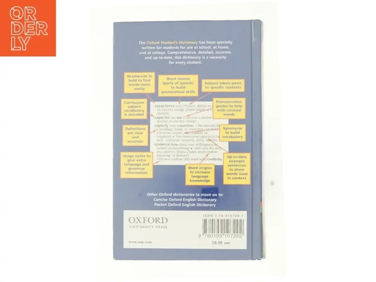 Billede 2 - The Oxford Student&#39;s Dictionary. (Lernmaterialien) (Bog)