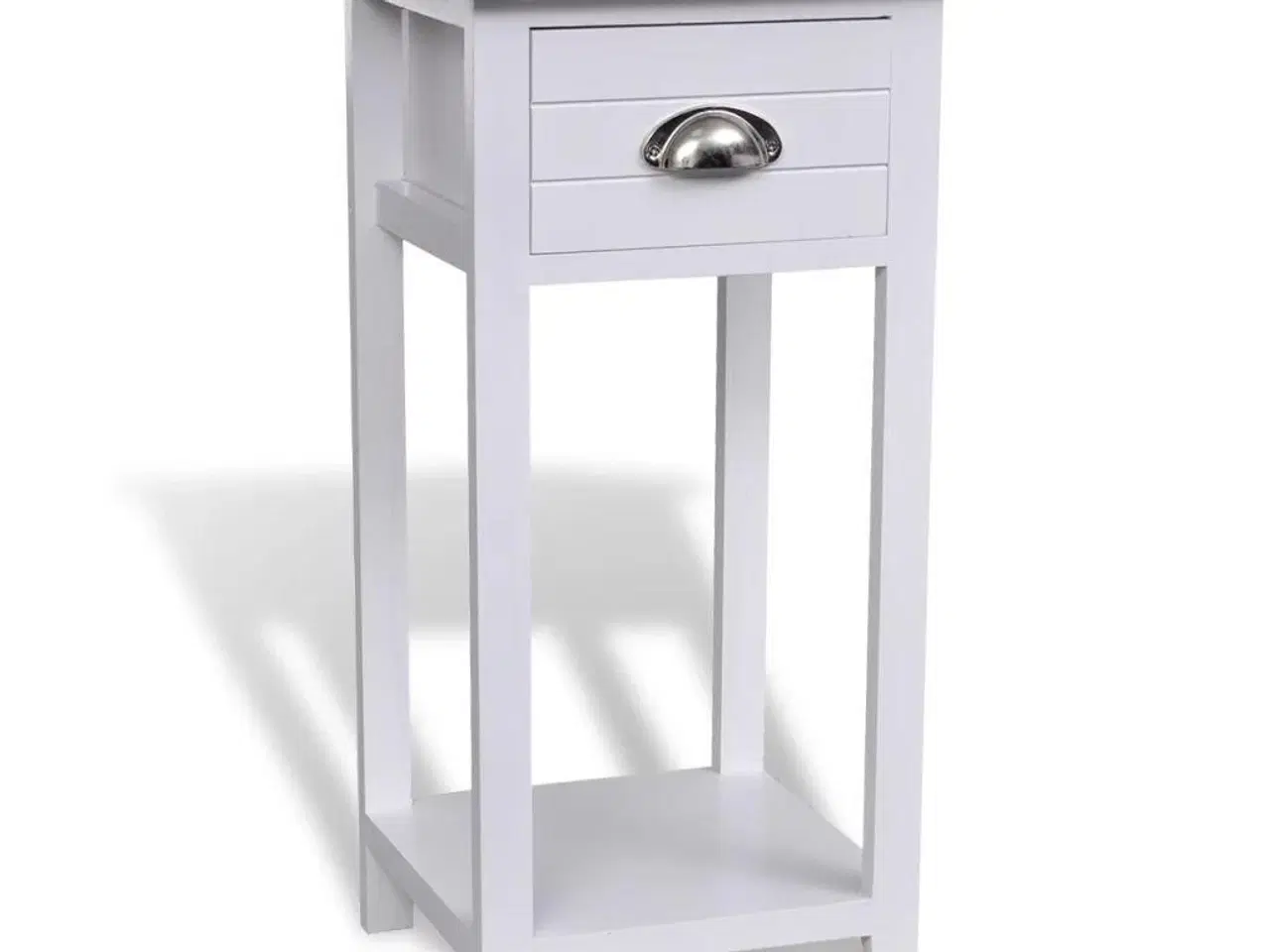 Billede 2 - Sengebord med 1 skuffe hvid