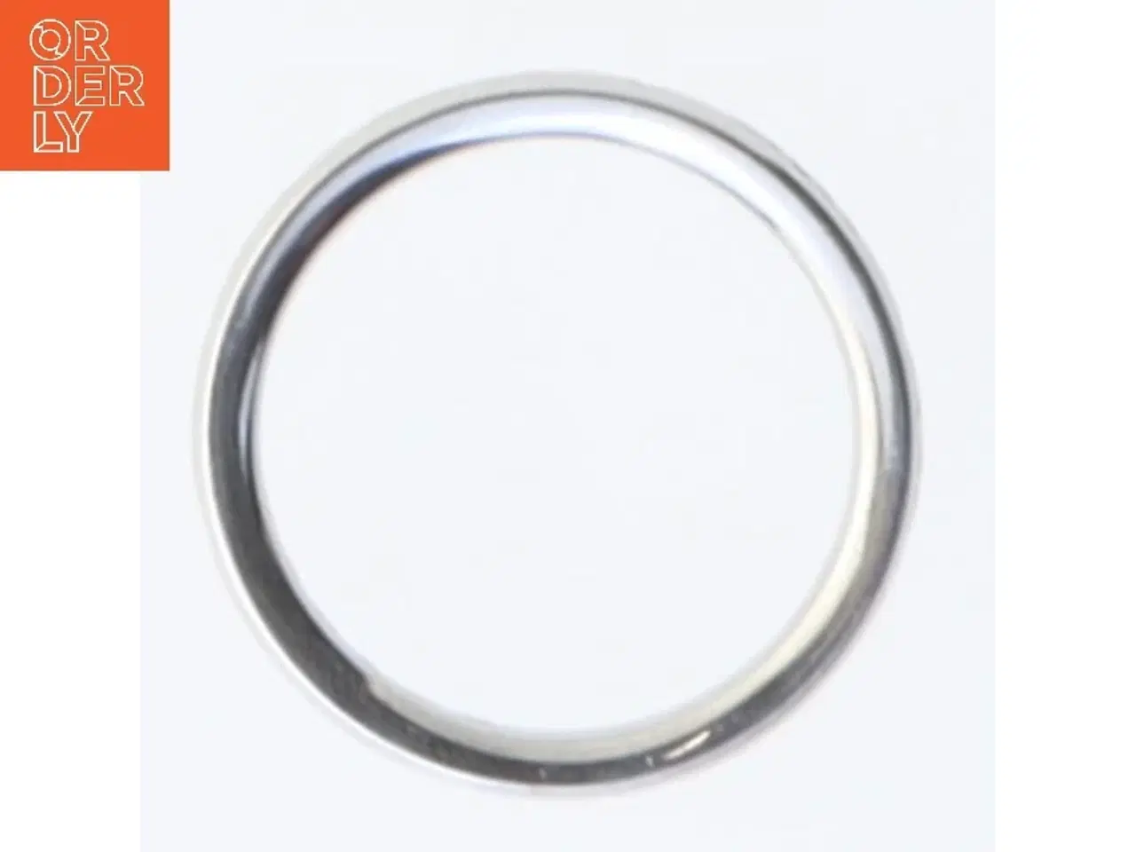 Billede 2 - Sølv ring med indgravering (str. 54 mm)