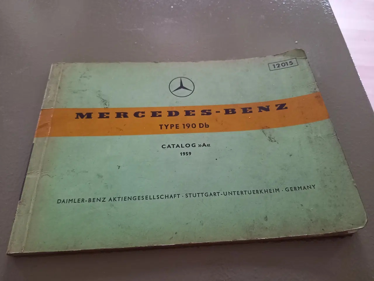 Billede 1 - Reservedelskatalog Mercedes-Benz type 190Db - 1959