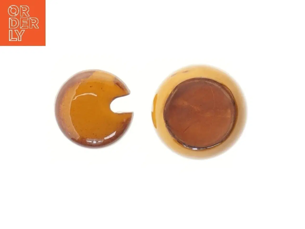 Billede 3 - Keramik sennepskrukke med låg (str. 6,5 cm)