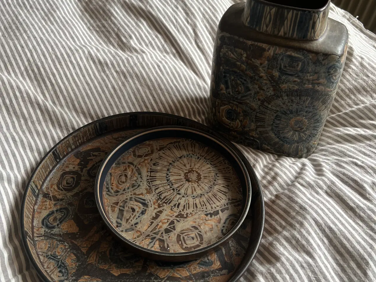 Billede 1 - Vase fad sæt Royal copenhagen