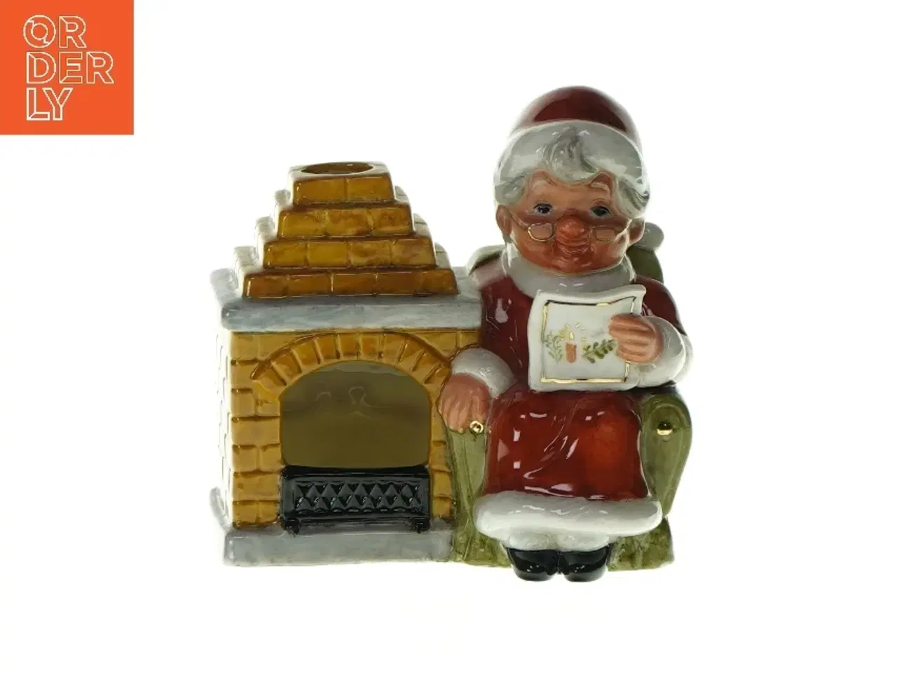 Billede 1 - Dekorativ julefigur fra Ukendt (str. LBH: 13,5x7x14cm)