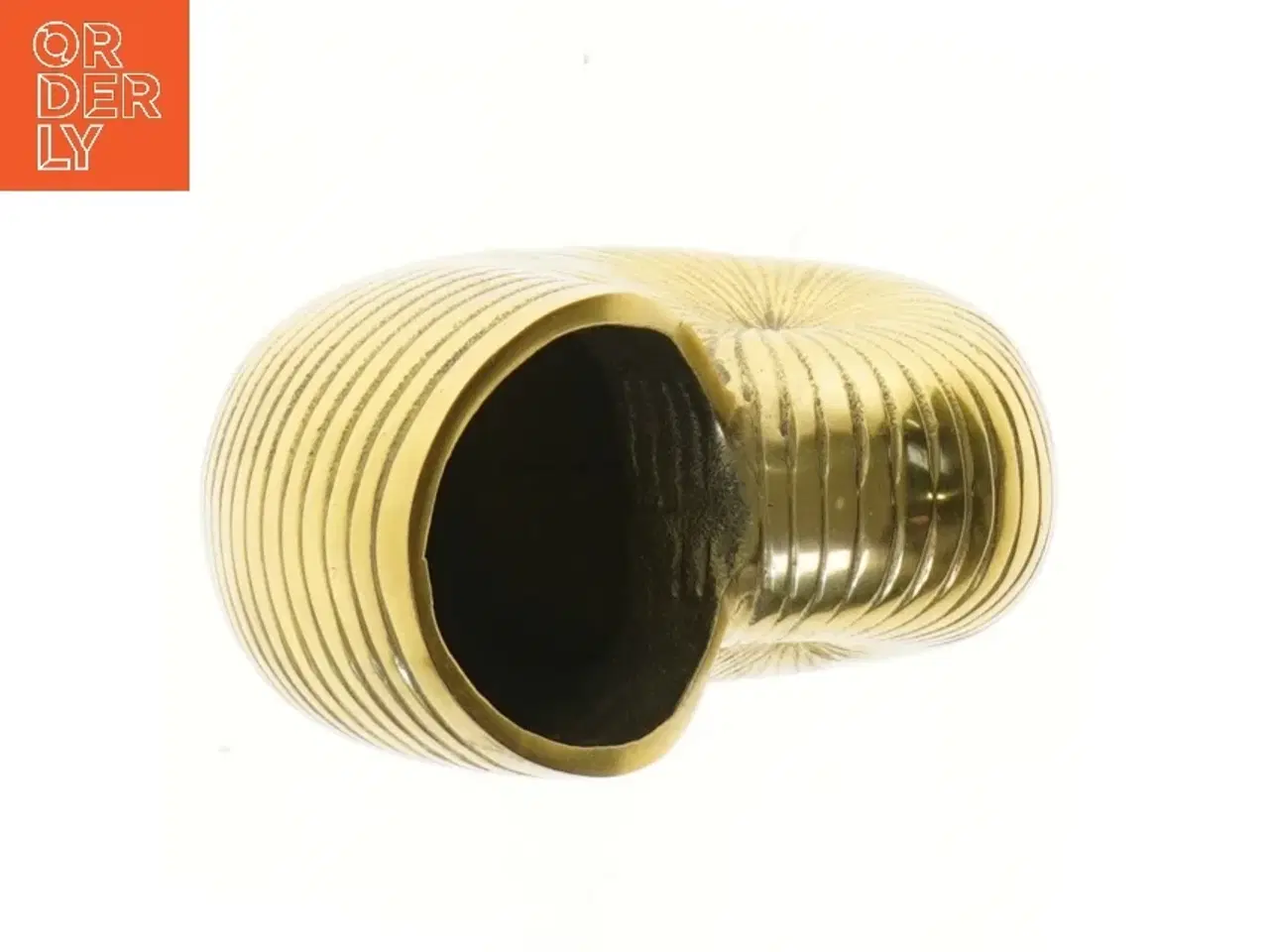 Billede 2 - Guld vase i sneglehusform (str. 18,5 cm)