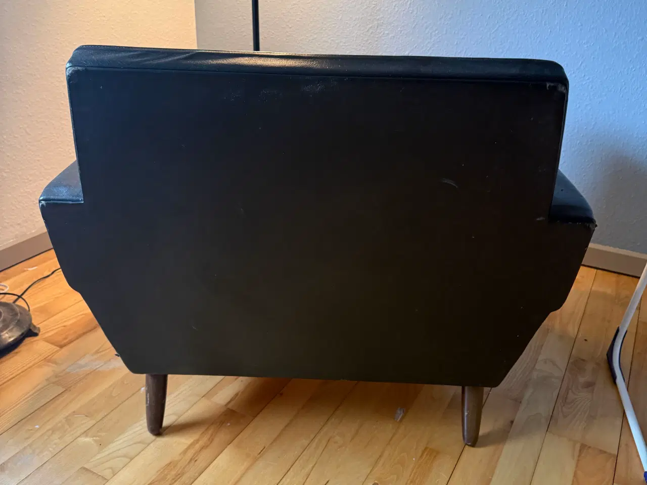 Billede 3 - Dansk design læderstol fra 1960’erne