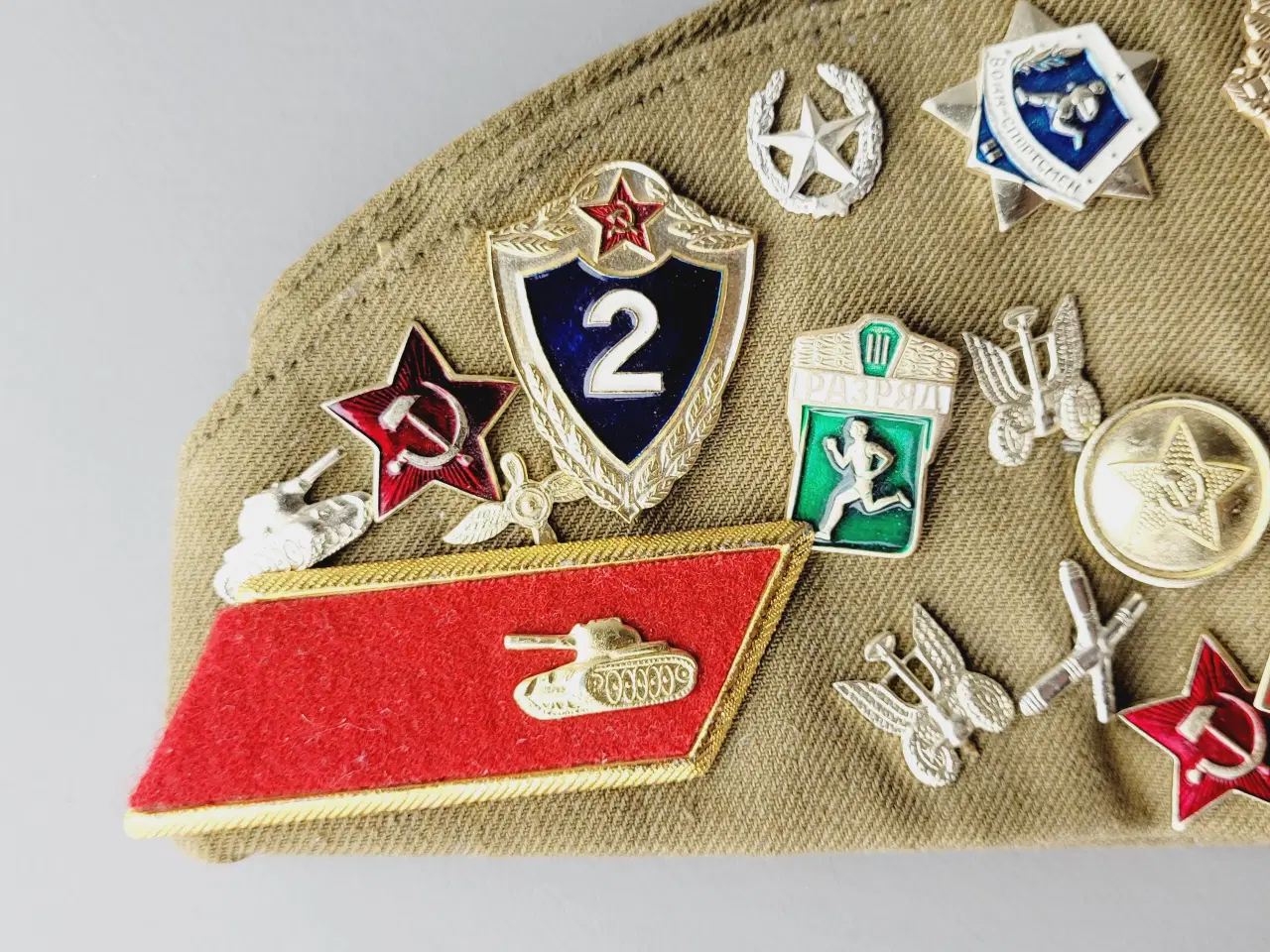 Billede 3 - ⭐️· Unik Sovjetisk Pilotka Kasket (USSR) m. Pins