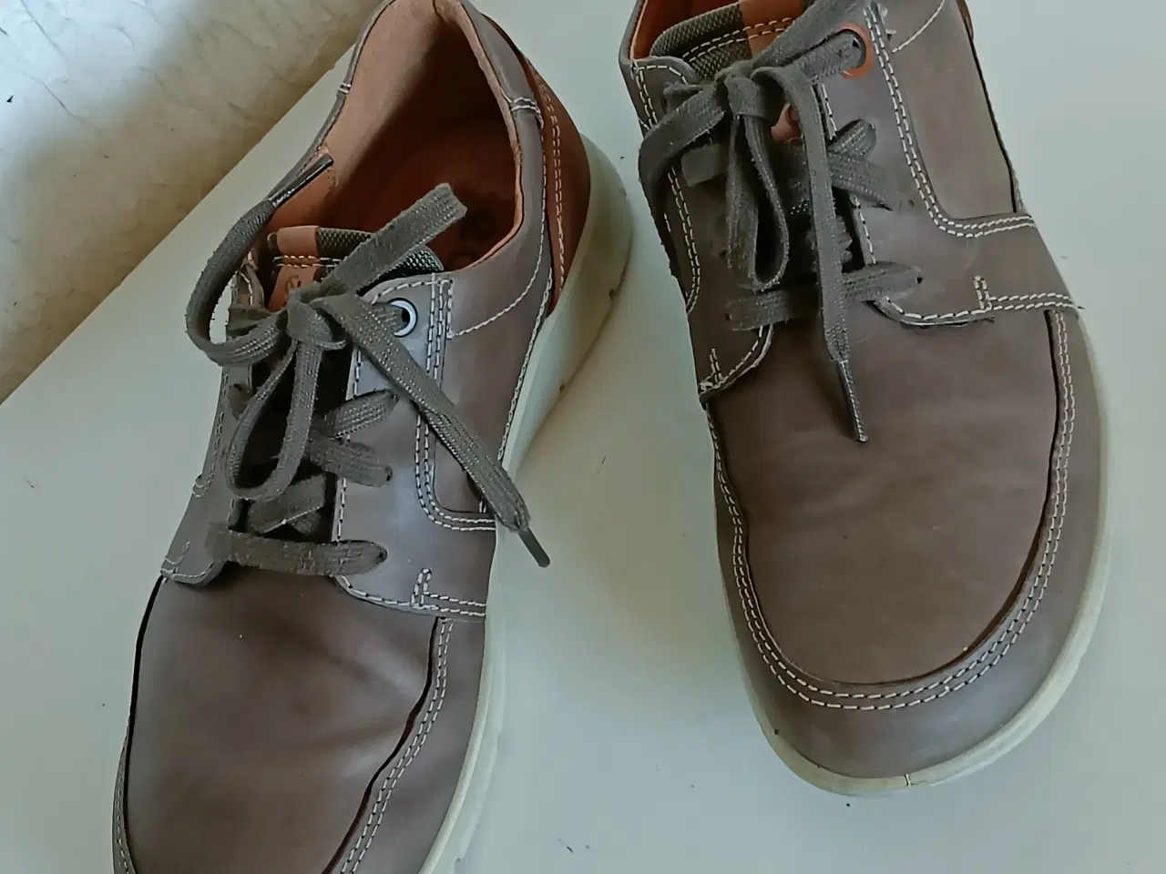 Billede 9 - Ecco brun læder sko 41str 