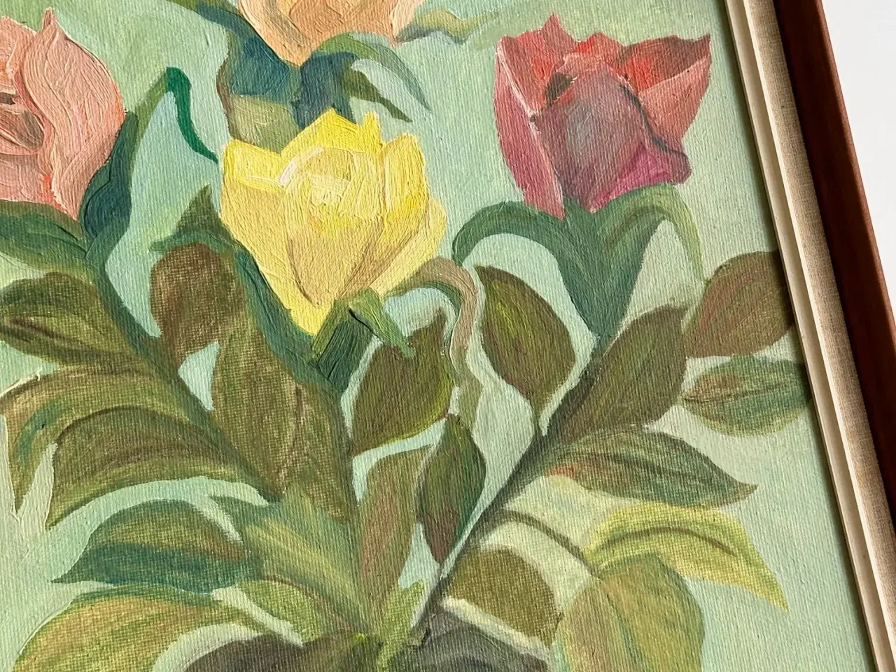 Billede 3 - Maleri m blomster