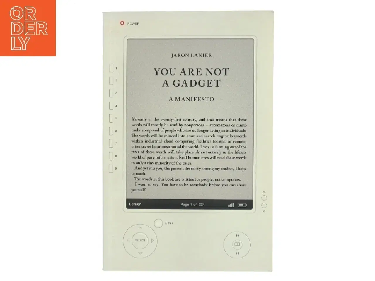 Billede 1 - You are not a gadget : a manifesto af Jaron Lanier (Bog)