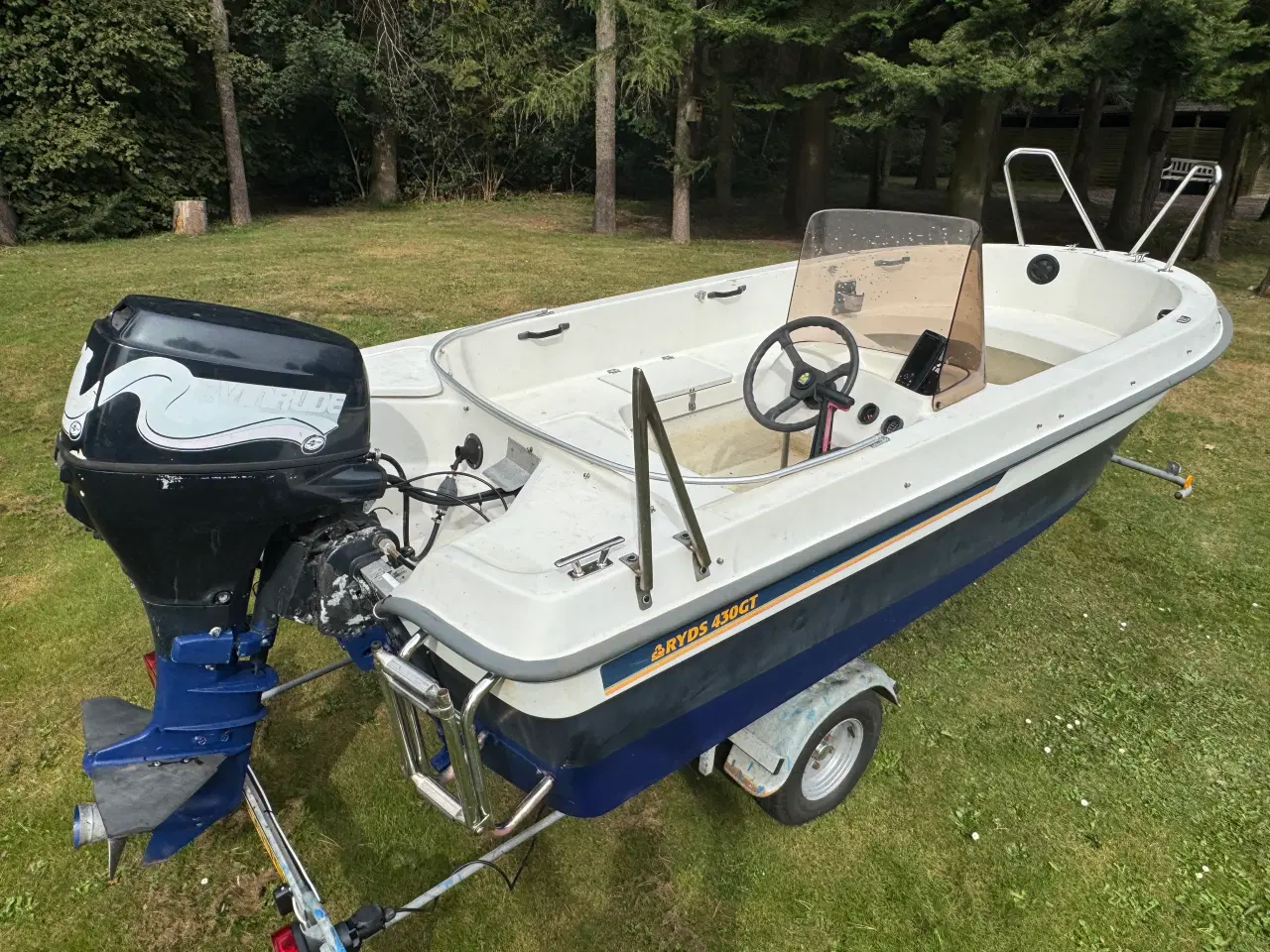Billede 1 - Ryds 430GT m. 25hk 4-takt og nysynet trailer