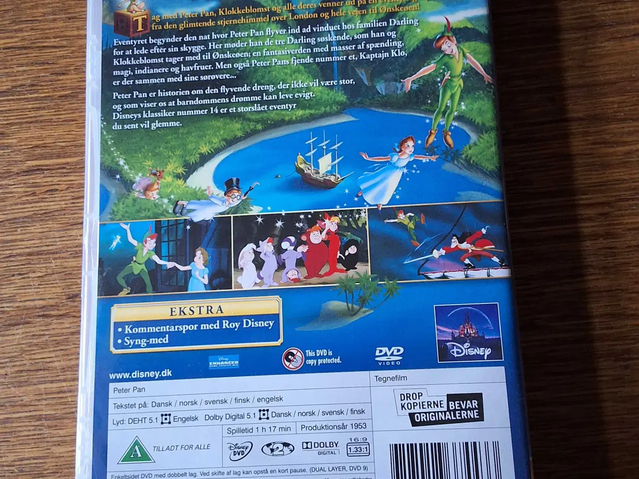 Billede 2 - WALT DISNEY: PETER PAN. DVD-tegnefilm. 