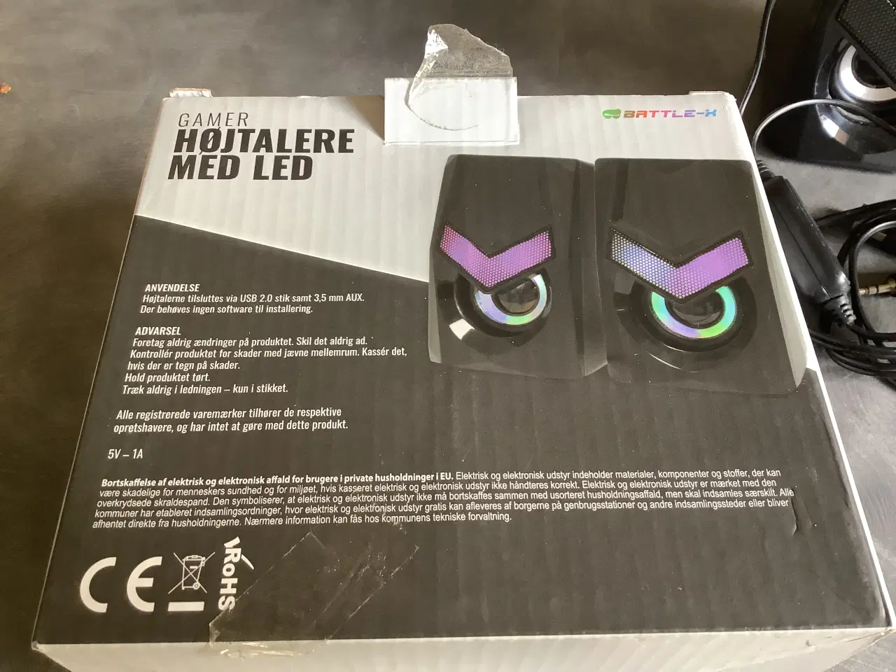Billede 2 - Gamer højtalere med led