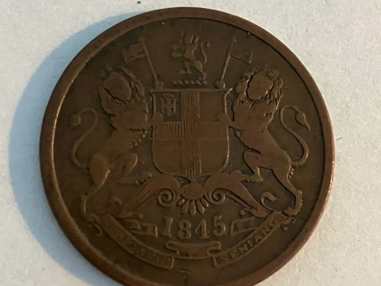 Billede 2 - Half Anna - East India Company 1845
