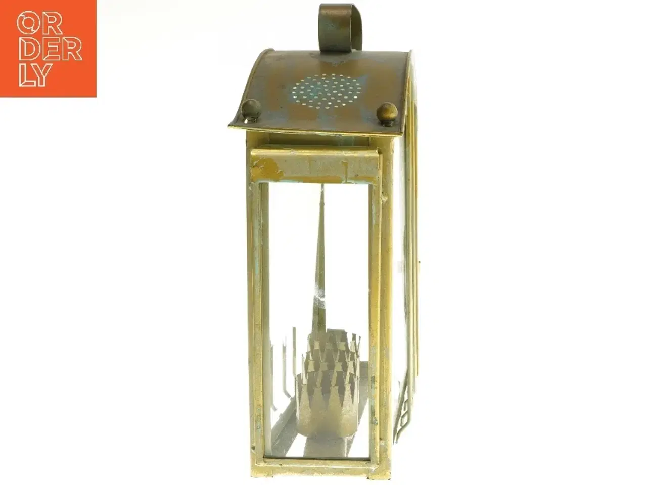 Billede 2 - Vintage lanterne med håndtag (str. 25x25x9 cm)