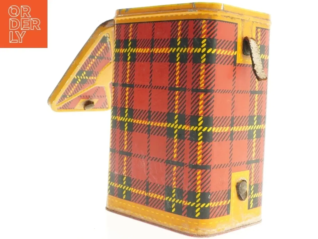 Billede 4 - Skotsternet metal dåse (str. 27,5 x 19 x 14 cm)