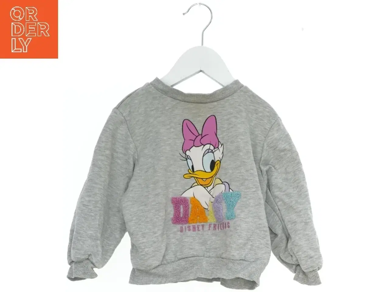 Billede 1 - Grå sweatshirt med Daisy Duck motiv fra H&M (str. 92)