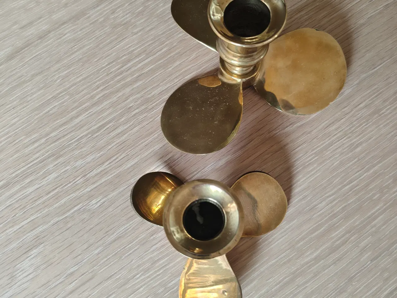 Billede 3 - Flotte messing lysestager