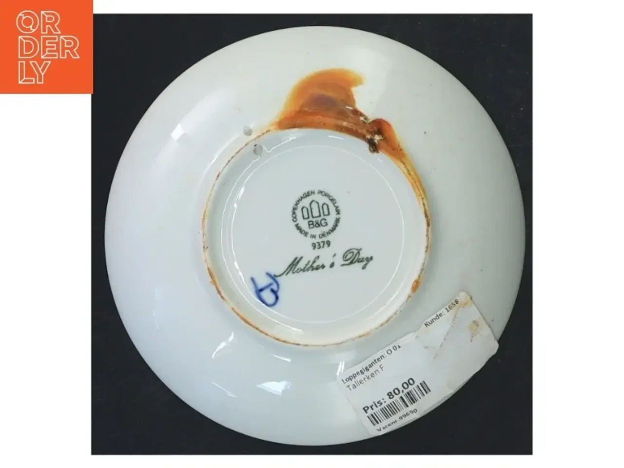 Billede 3 - B&G Mors Dag tallerken 1979 fra B&G (str. Ø 15 cm)