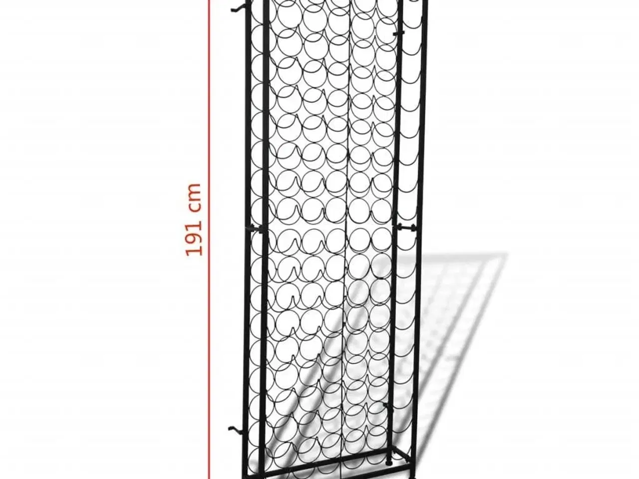 Billede 5 - Vinreol til 108 flasker metal