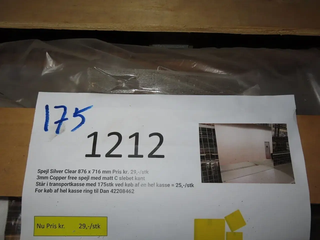 Billede 1 - 175 stk. spejle (87,6x71,6 cm)