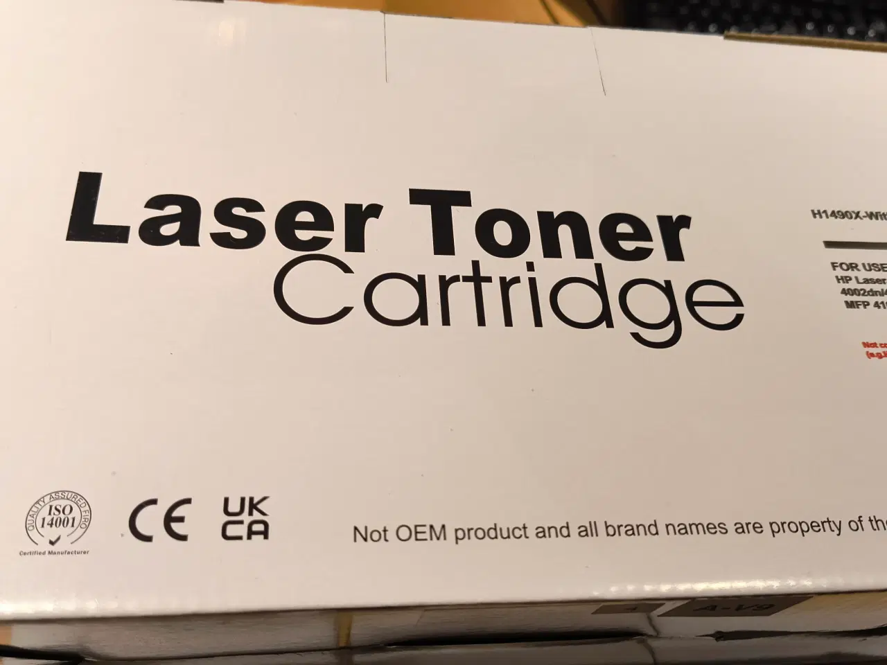 Billede 2 - HP 149X sort toner Kompatibel W1490X – 9.500 sider