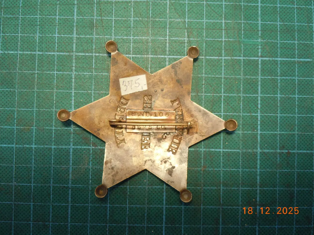 Billede 2 - Sheriffstjerne af bronze