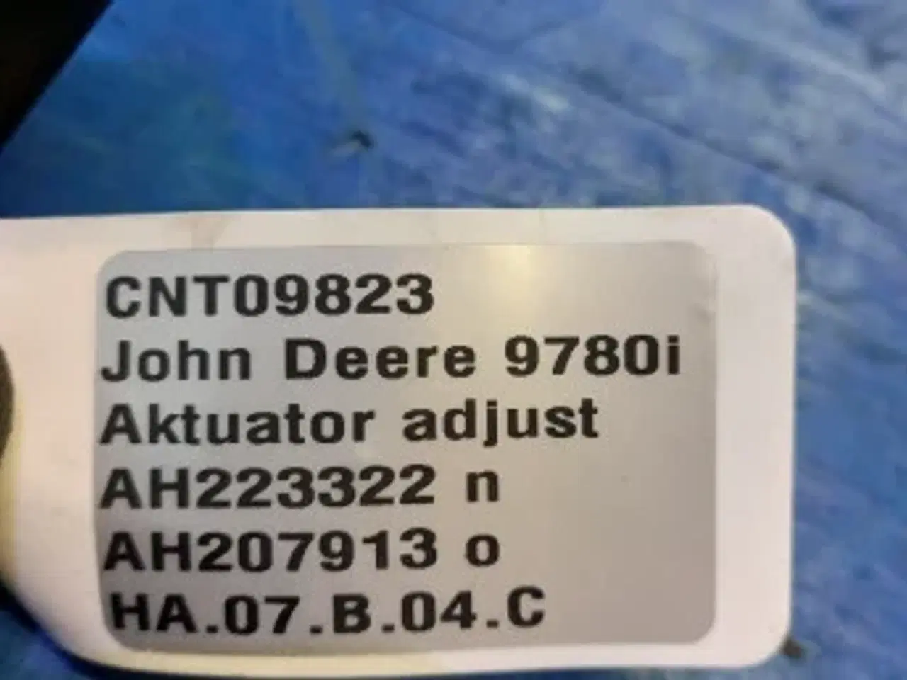 Billede 8 - John Deere 9780i Remote Shoe Adjust Actuator AH223322