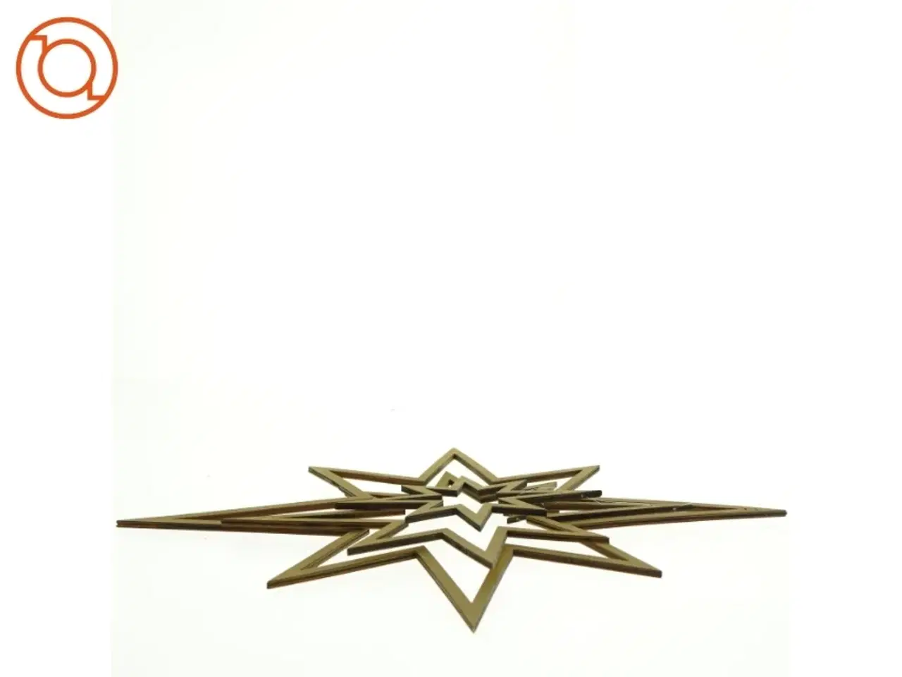 Billede 3 - Guld julestjerne (str. 48 x 35 cm)