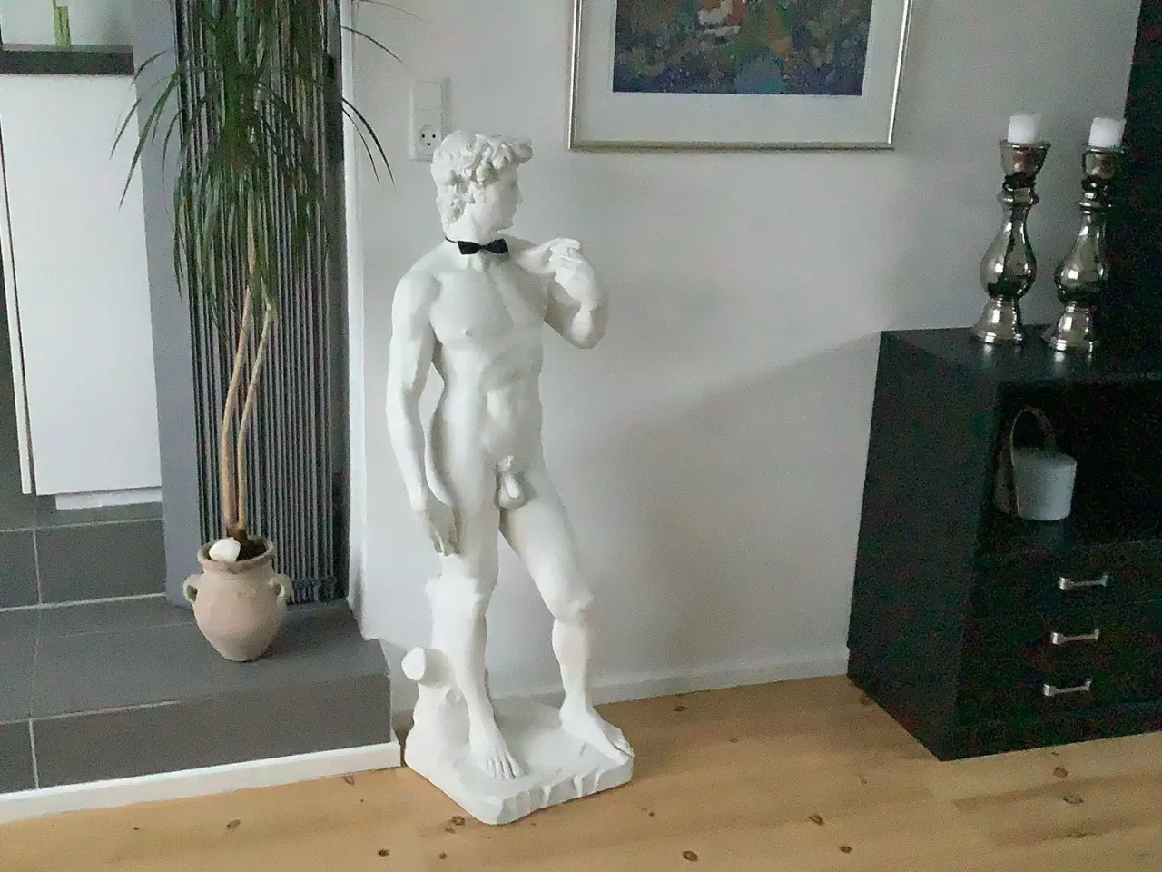 Billede 1 - David 119 cm - marmor figur -