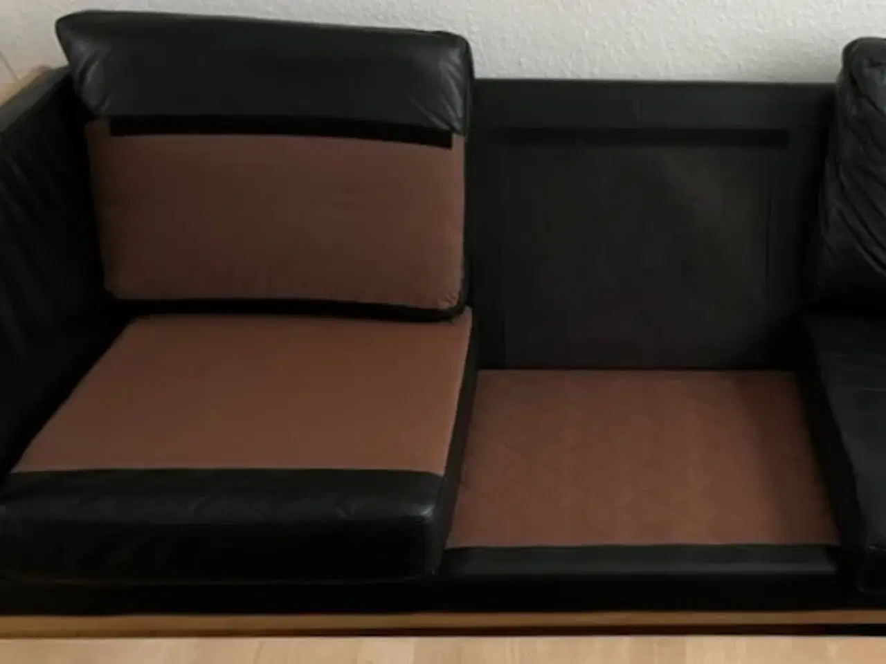 Billede 9 - Lædersofa sæbebehandlet bøg BYD