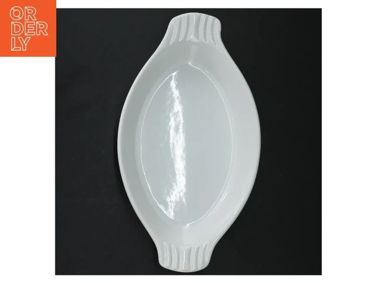 Billede 3 - Hvid oval serveringsfad