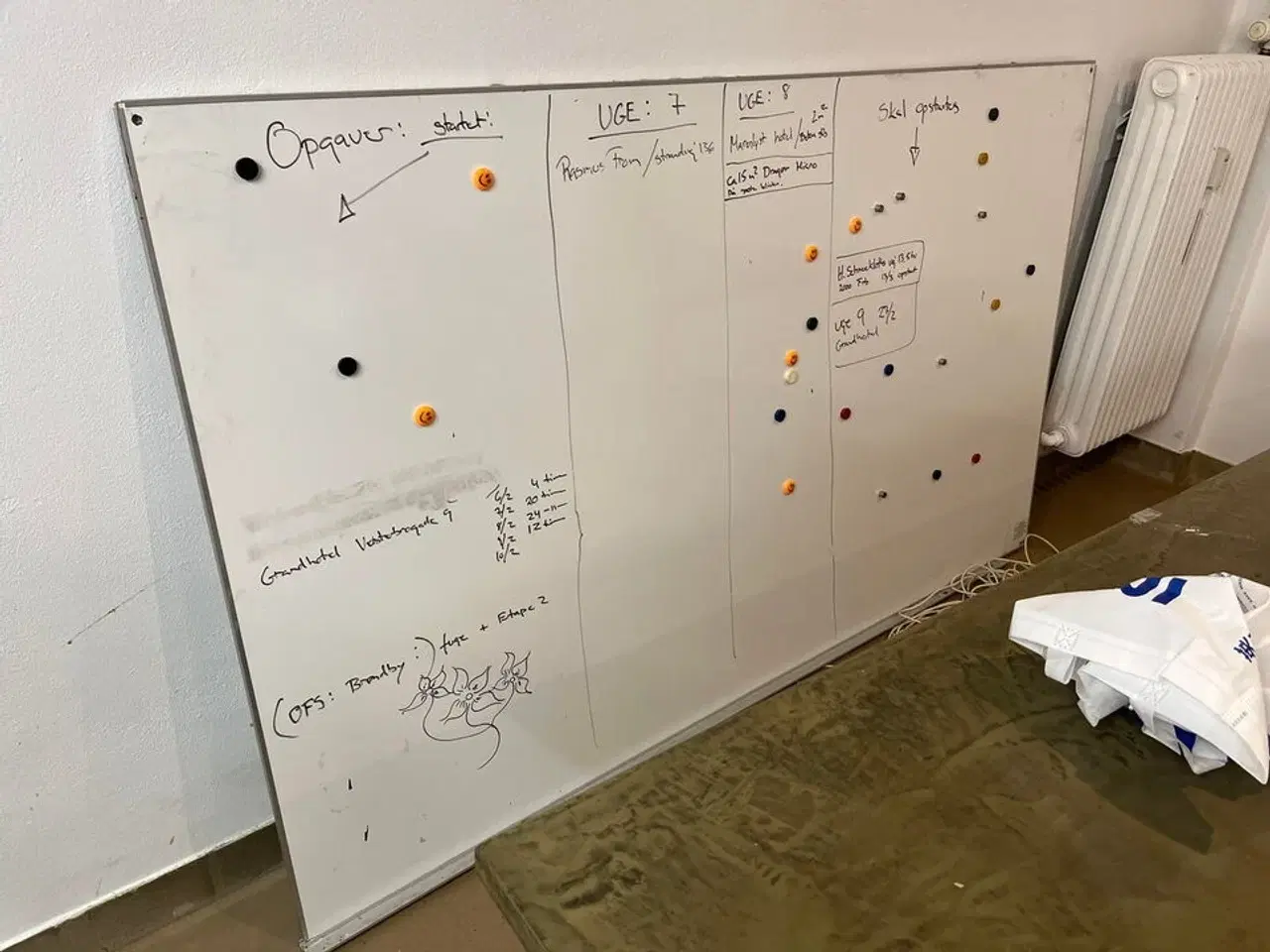 Billede 3 - Spisebord og whiteboard