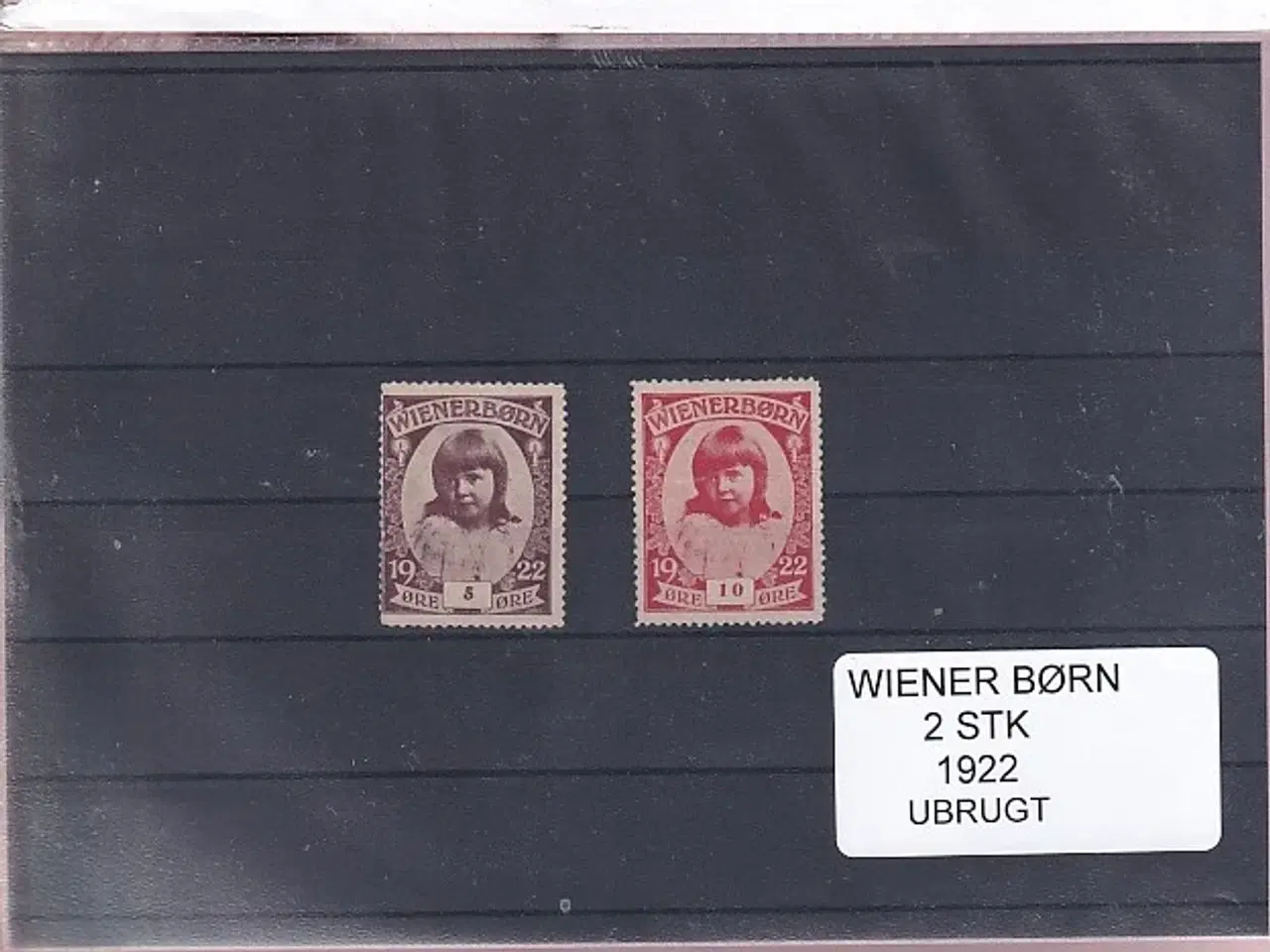 Billede 1 - Wiener Børn - 1922 - Velgørenhed - 2 Stk. - Ubrugt