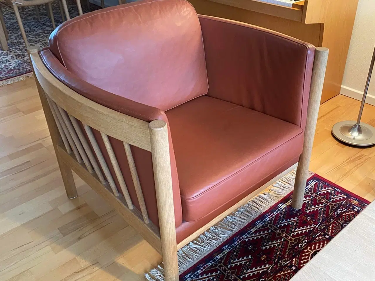 Billede 2 - Flot læder sofa og stol