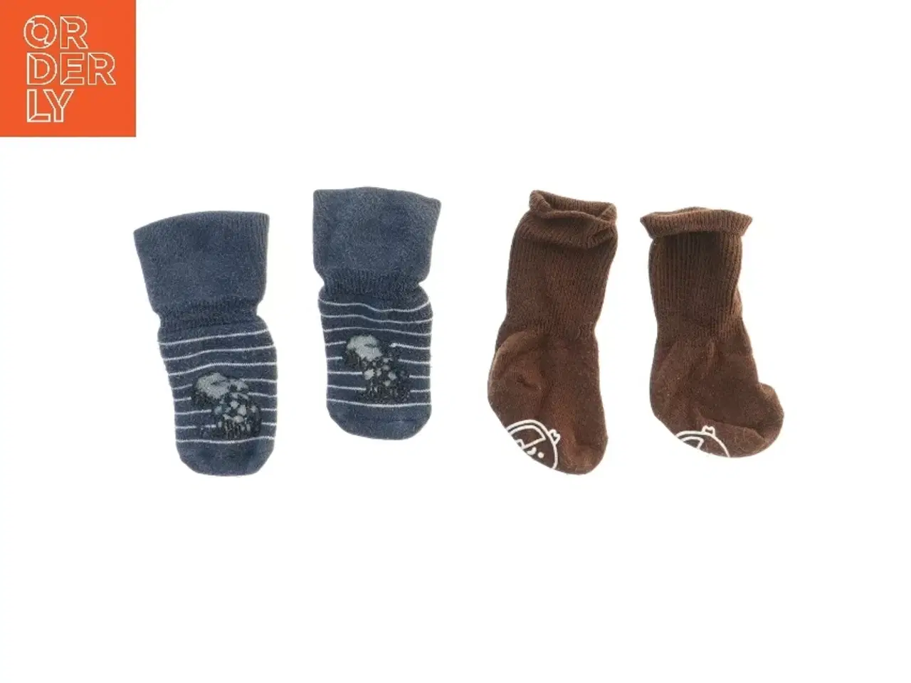 Billede 1 - Babysokker 2 par (str. fod 10 cm længde 15 cm)