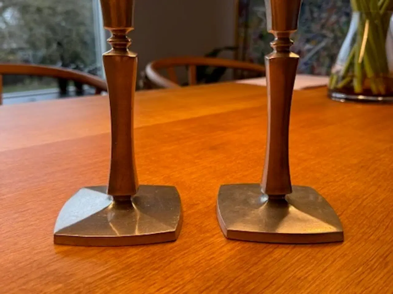 Billede 1 - Just Andersen tin-lysestager, 2 stk. 